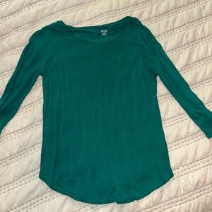 Women's Green Top and Red Top